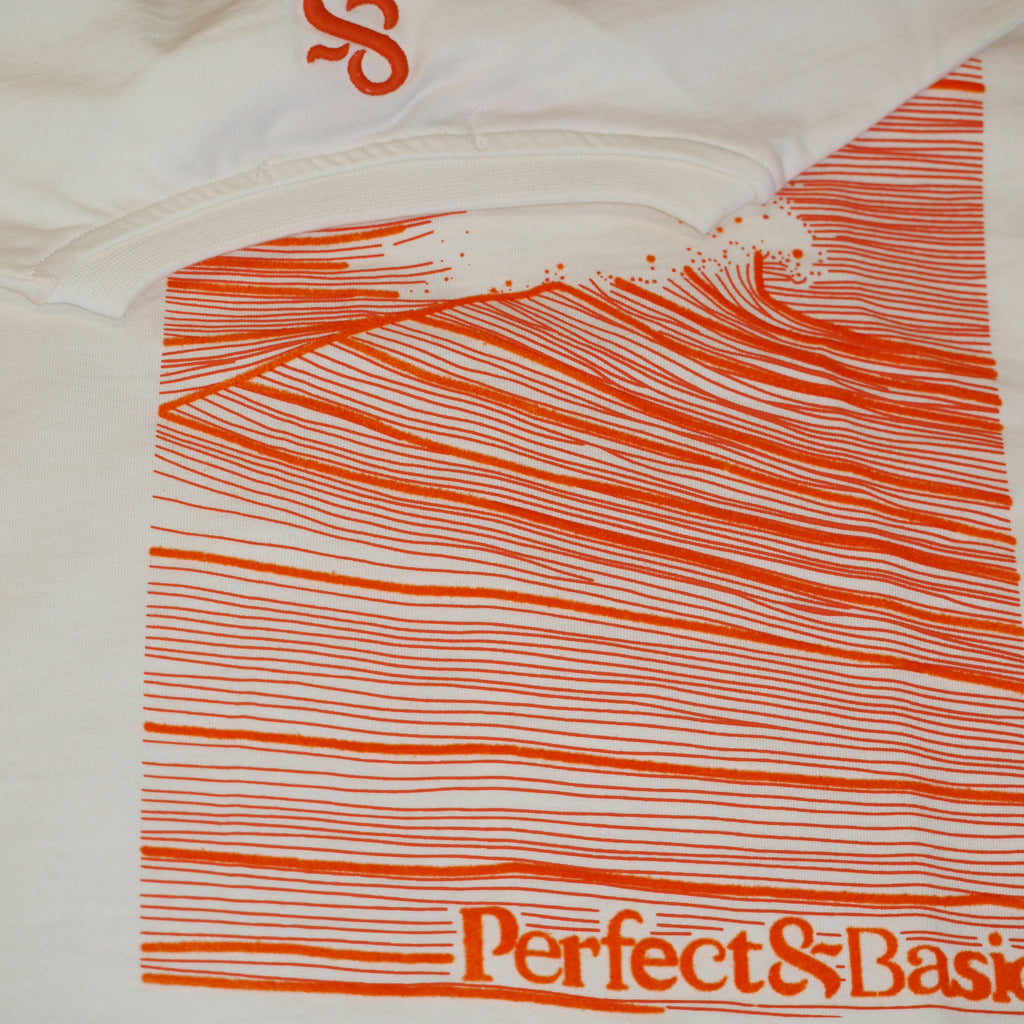 Oversize Unisex T-shirt - Wave Flock Tee Orange