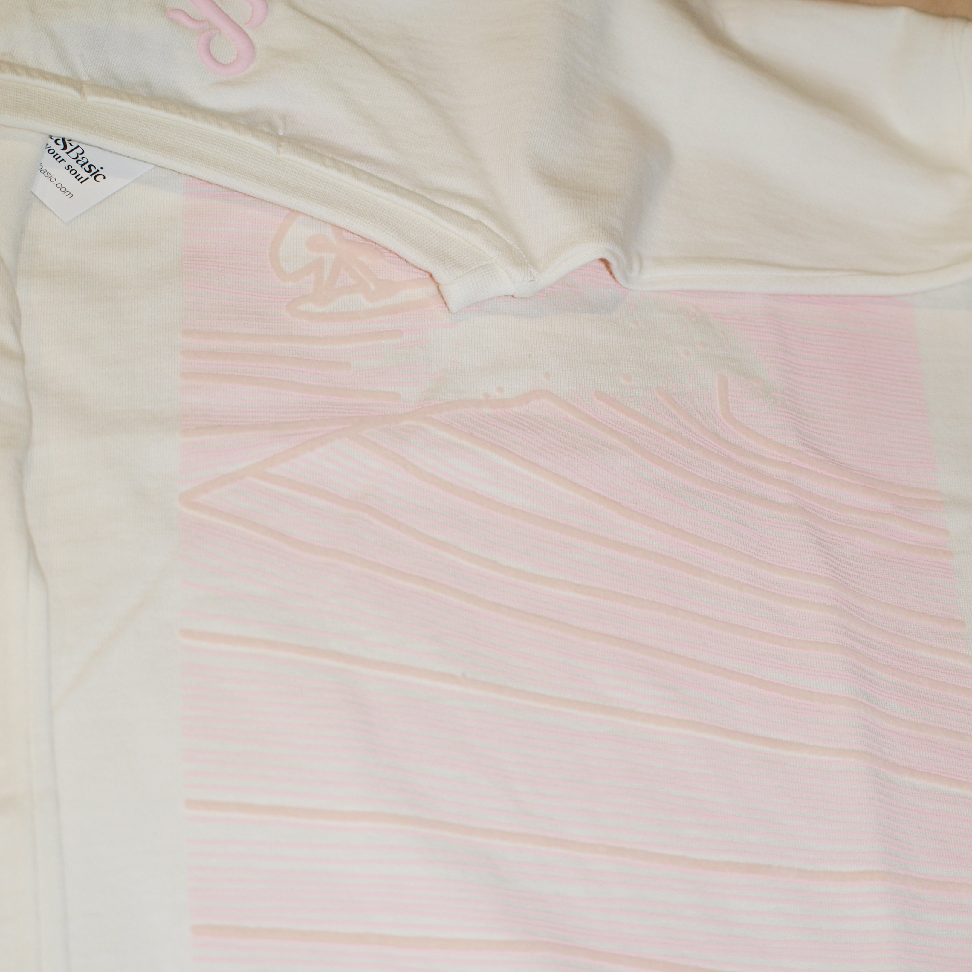 Camiseta Oversize Unisex – Wave Flock Tee Pastel Pink