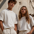 Camiseta Blanca Oversize Unisex – Algodón Orgánico