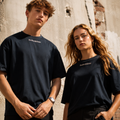 Camiseta Negra Oversize Unisex – Algodón Orgánico