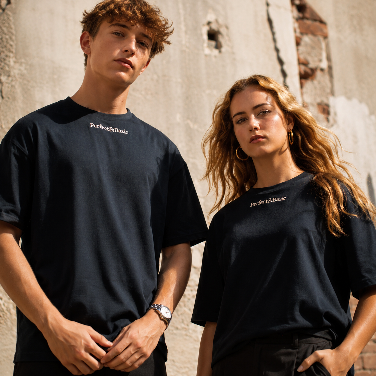 Camiseta Negra Oversize Unisex – Algodón Orgánico