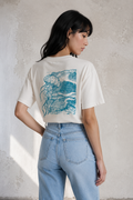 Jellyfish Oversize Unisex Tee - Turquesa