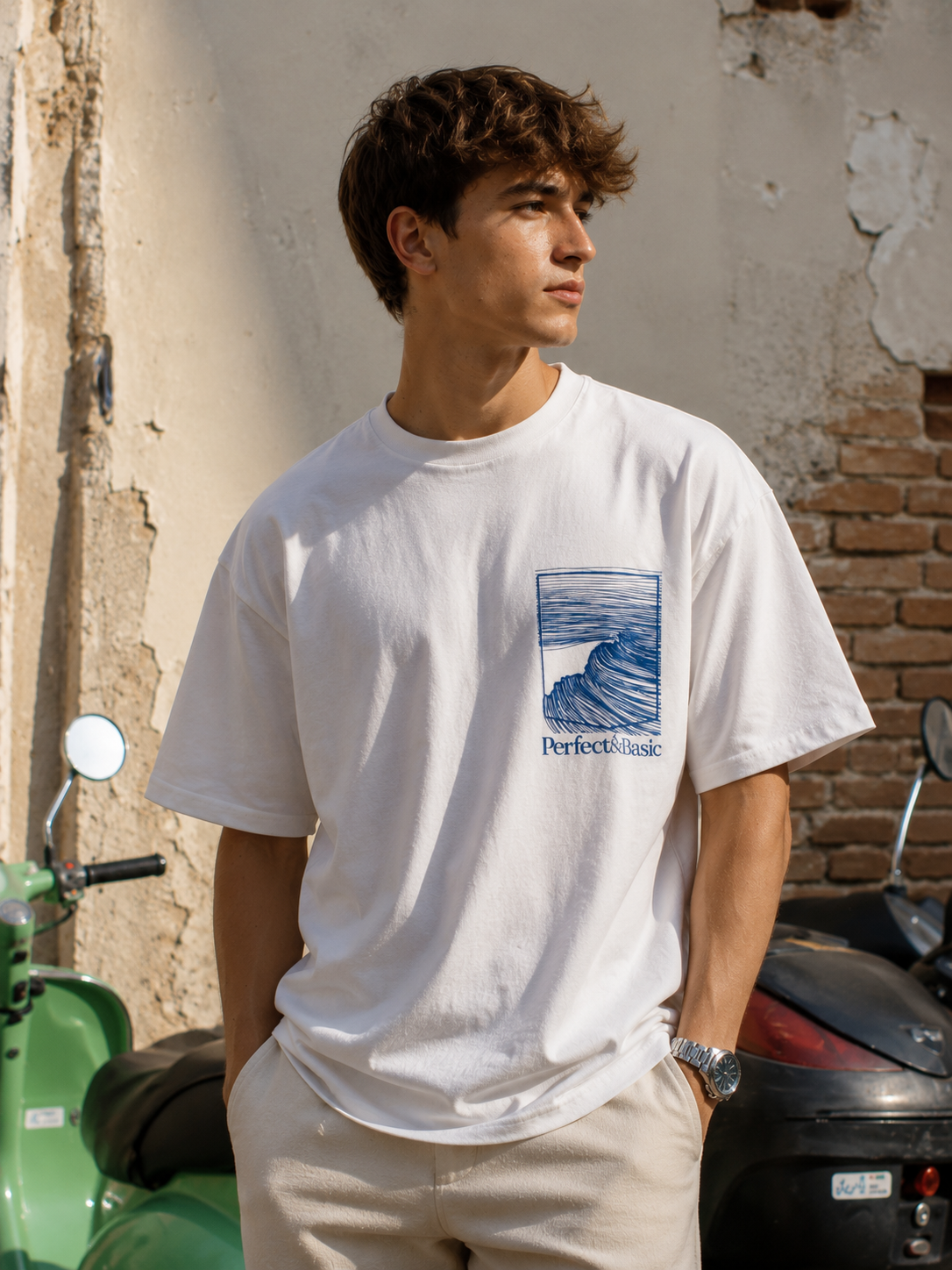 Unisex Oversize T-shirt – “Blue Wave”