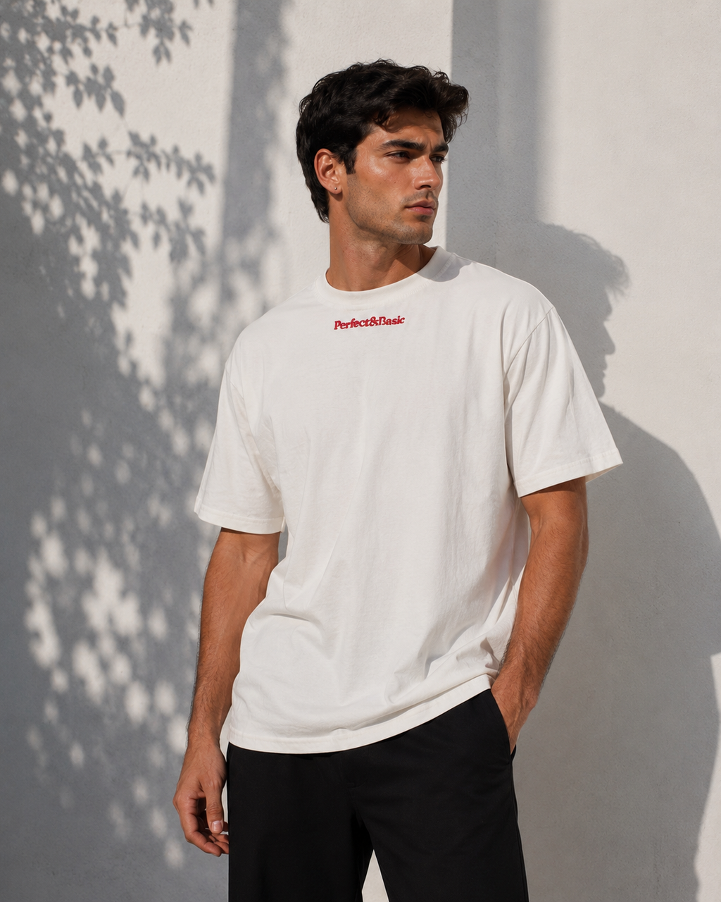 Camiseta Oversize Unisex – White Ampersand
